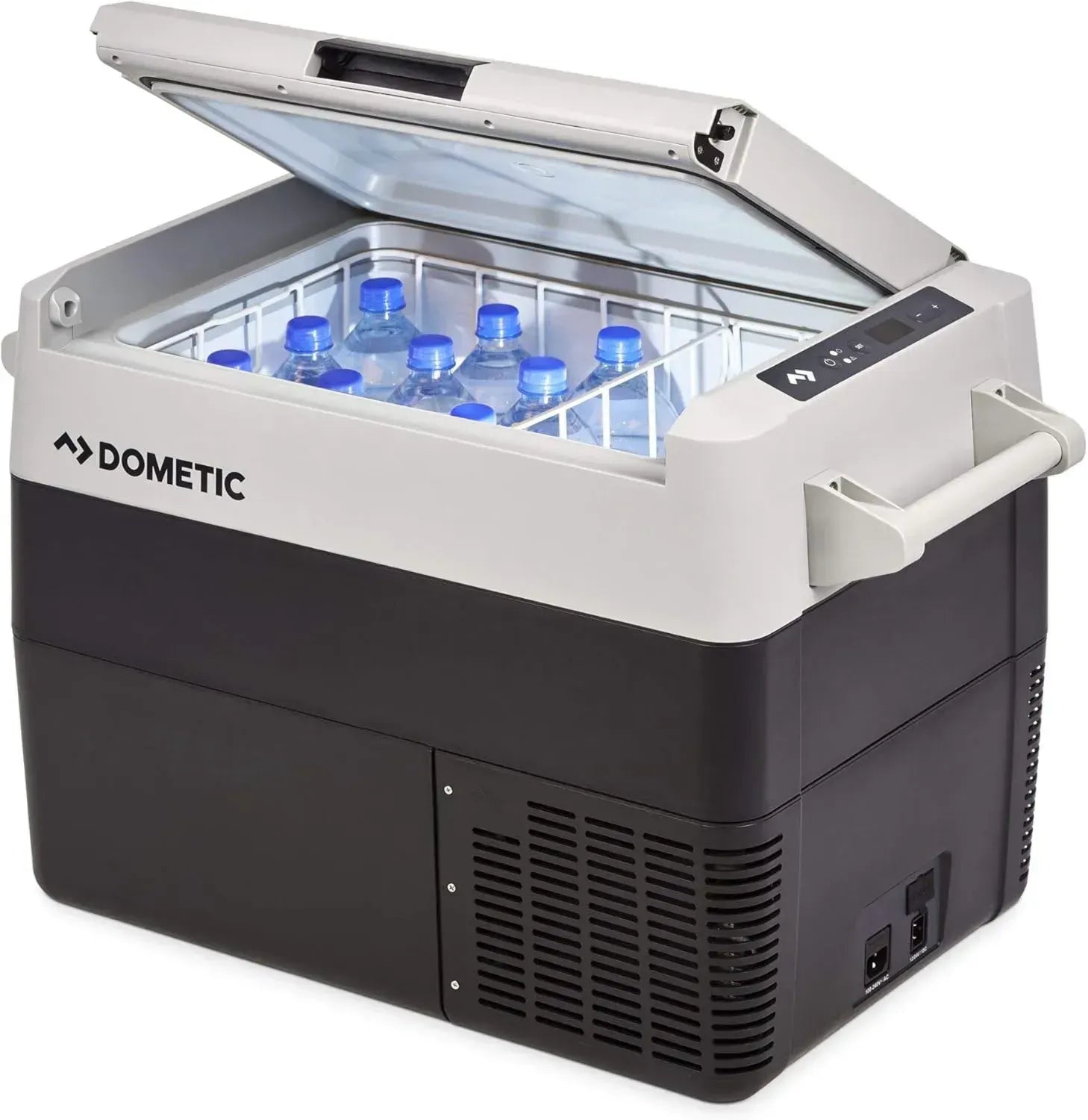 DOMETIC CoolFreeze CFF 45 tragbare Kompressorkühlbox 38L 12/24V 230V Auto LKW Boot Wohnmobil Grau