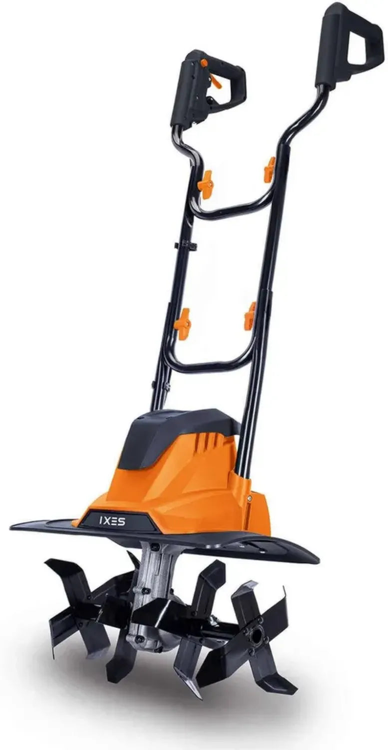Elektrische Gartenfräse mit 36 cm Breite und 1050W Motor, 22 cm Tiefe, 16 Messer, Sicherheitsschalter